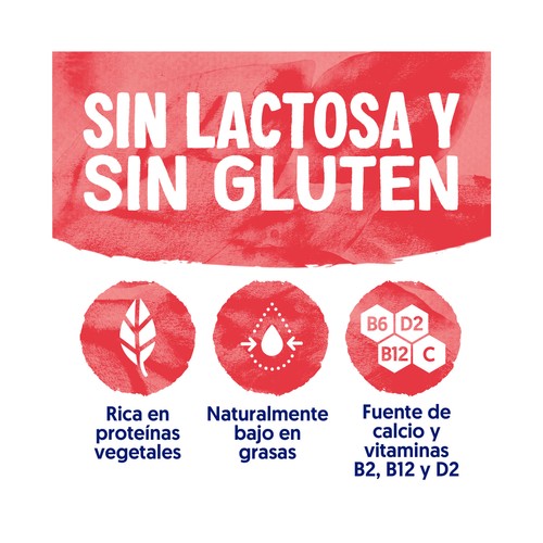 ALPRO Especialidad 100% vegetal de soja con frambuesa y manzana 400 g