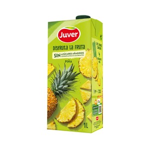 Néctar de piña, sin azúcares añadidos brick de 1 l.