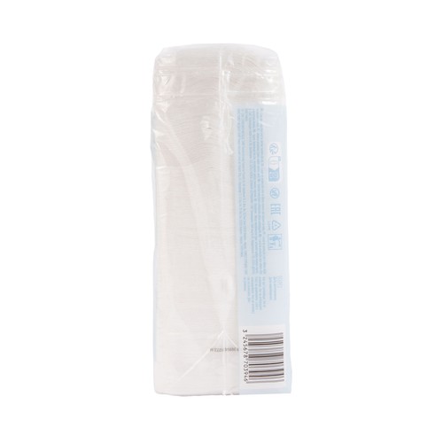 PRODUCTO ALCAMPO Baby Almohadillas cuadradas de algodón 100%, gruesas y sin pelusas 80 uds.