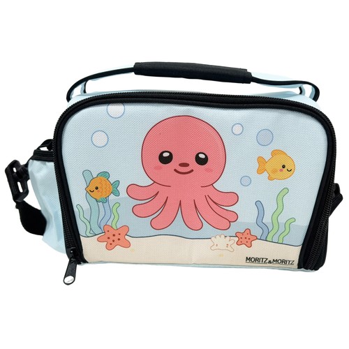 Bolsa térmica 3 fiambreras porta alimentos, diseño pulpo. MORITZ & MORITZ