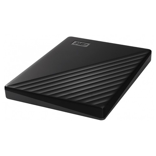 Disco duro externo 1TB WD My Passport negro, tamaño 2,5, conexión USB 3.0.