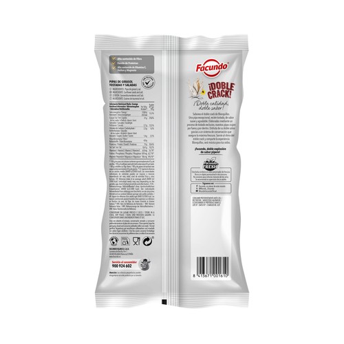 FACUNDO Pipas de girasol blanquilla 150 g.