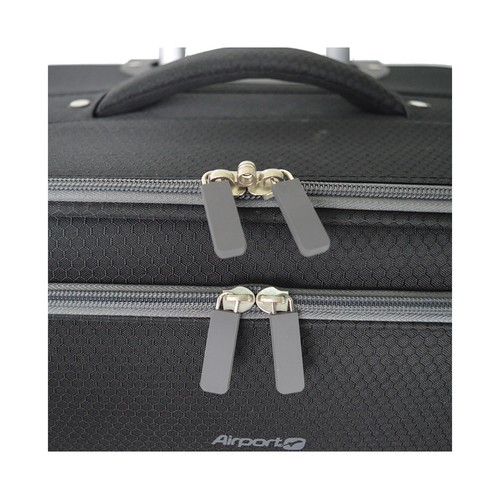 Maleta grande tipo trolley 4 ruedas air soft  77 cm negro. AIRPORT