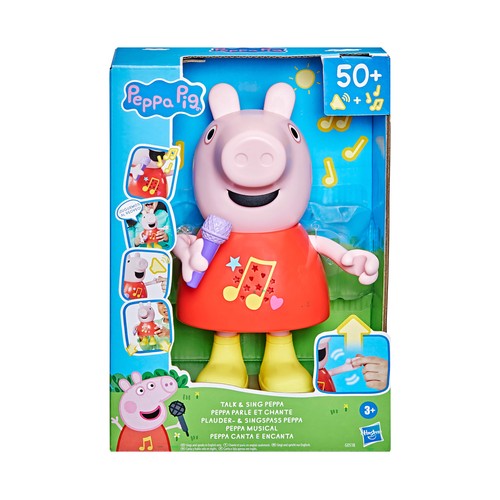 Muñeca Peppa Pig Musical, Juguete Interactivo con Sonidos y Canciones +3 Años HASBRO