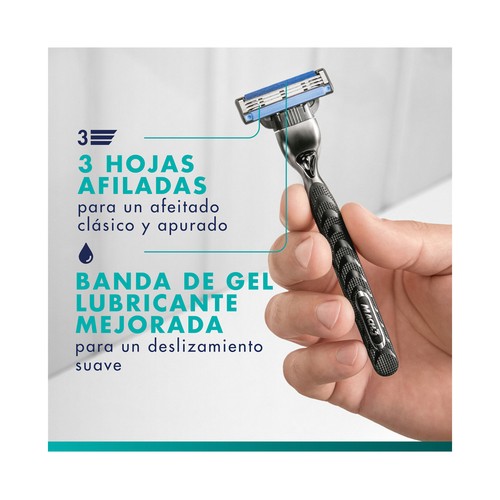 GILLETTE Mach 3 Recambio para maquinillas de afeitar para hombre 8 uds.