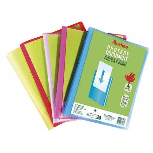Carpeta 160 Fundas Colores Surtidos ALCAMPO