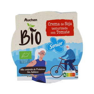 ALCAMPO ECOLÓGICO Crema Bio de soja con tomate gama Senior ALCAMPO ECOLÓGICO 220 gr.