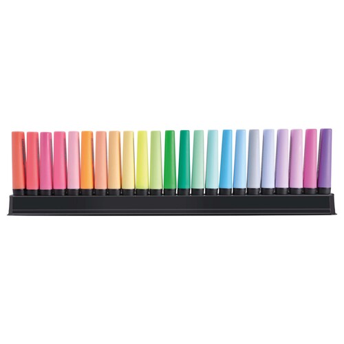 Marcador fluorescente STABILO BOSS ORIGINAL - Set de escritorio de 23 unidades (9 colores fluorescentes + 14 colores pastel).