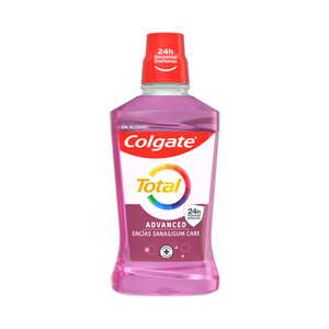 Imagen de COLGATE Total advanced Enjuague bucal sin acohol de uso diario, acción fortificante y revitalizante de encías, con CPC 500 ml.