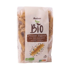 Imagen de PRODUCTO ALCAMPO Bio Penne rigate (macarrones) de trigo integral ecológico 500 g.