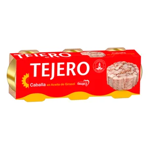 TEJERO Caballa en aceite girasol 3X 52g