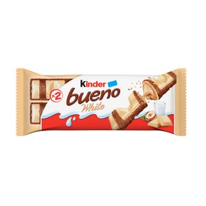 Imagen de KINDER Bueno Barra cubierta de chocolate blanco y relleno cremoso 39 g.