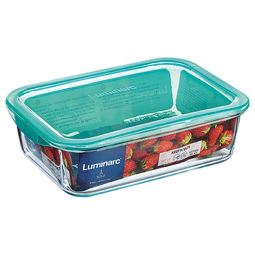 Recipiente hermético rectangular de vidrio templado Keep"n"Box, 0,82 litros LUMINARC.