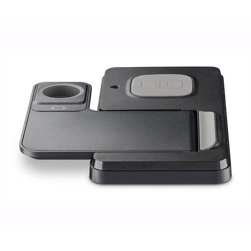 Base de carga CELLULARLINE WIRESTAND3IN1FBK 3 en 1, 15W smartphone, 5W auriculares