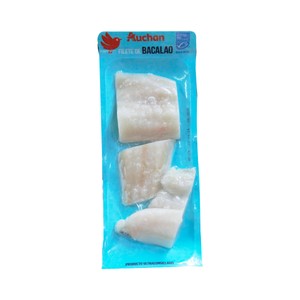 Imagen de AUCHAN Filetes de bacalao ultracongelados y con piel 360 g. Producto Alcampo