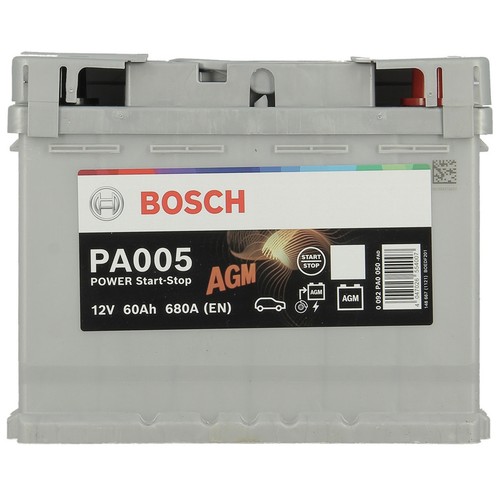 Batería auto Powe AGM 680A 60 AH -/+ Start&Stop. BOSCH