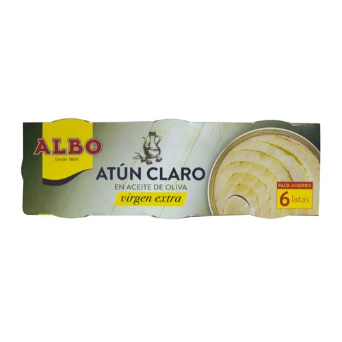 ALBO Atún claro en aceite de oliva virgen extra 6 uds. X 48 g.
