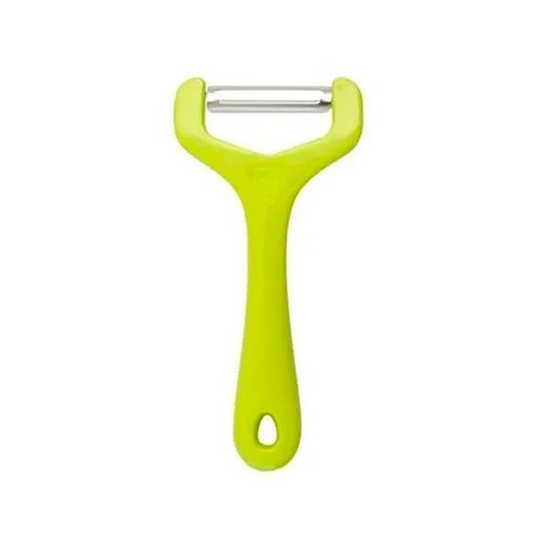 Pelador de frutas y verduras de acero inoxidable con mango de polipropileno, varios modelos.