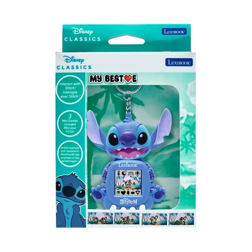 Llavero Mascota Interactiva Stitch My Best-E Disney +3 Años LEXIBOOK