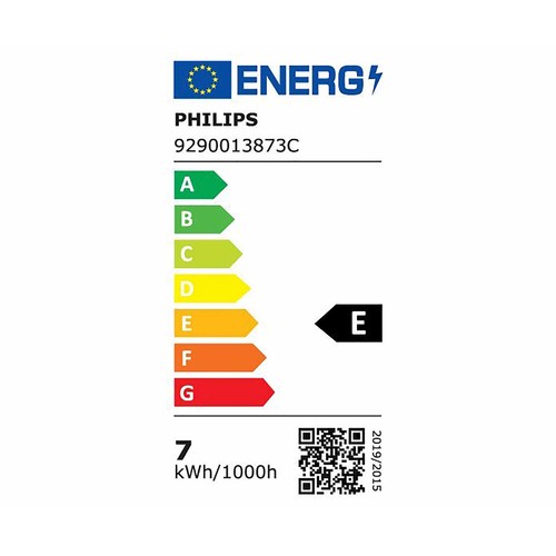 Bombilla Led E27, 7W=60W, luz cálida 2700K, 806lm, PHILIPS.