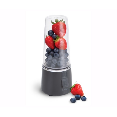 Batidora de vaso personal QILIVE Q.5663 con USB, 100W, jarra de 0,5L, 4 cuchillas