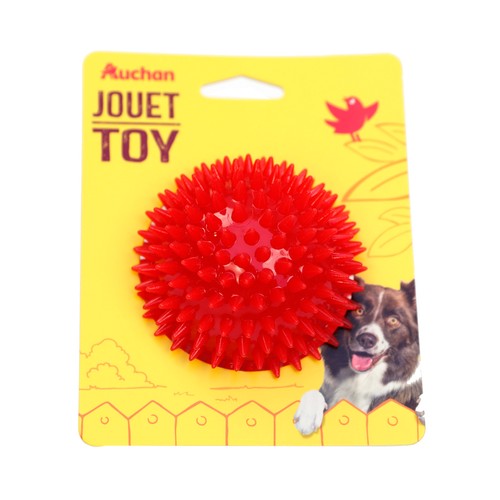 PRODUCTO ALCAMPO Jugeute para perros con forma de bola de espinas de 8 cm.