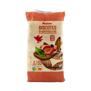 PRODUCTO ALCAMPO Biscotes con 60% harina integral de trigo 72 uds.