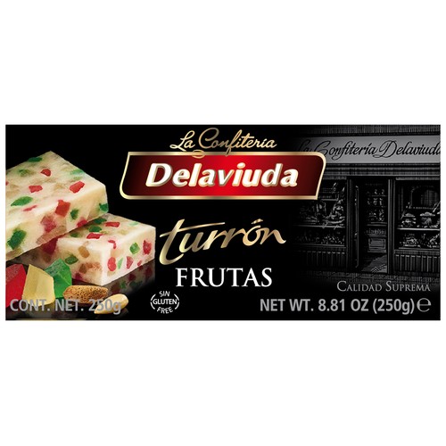 DELAVIUDA Turrón de frutas 250 g.