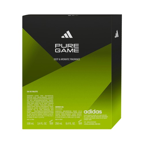 ADIDAS Pure game Estuche regalo para hombre con colonia (100 ml) y gel de ducha (250 ml)