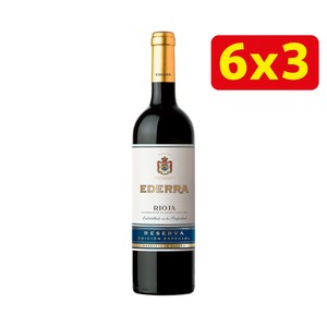 EDERRA Edición especial Vino tinto reserva con D.O. Ca. Rioja botella 75 cl.