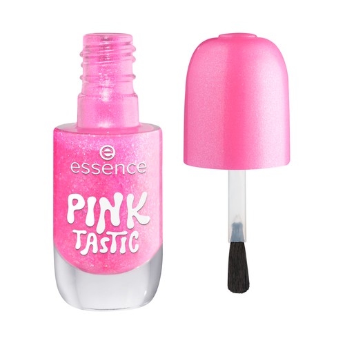 ESSENCE tono 23 Pinktastic rosa semitransparente con purpurina Esmalte de uñas en gel de larga duración.