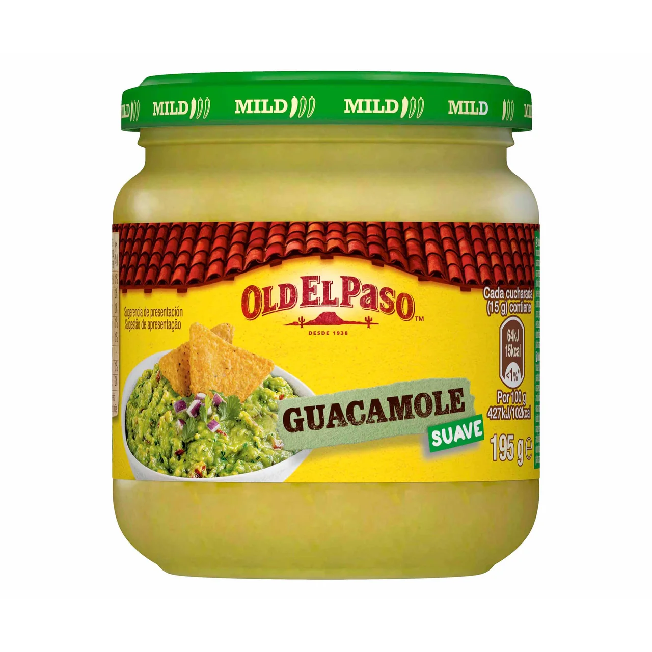 Salsa guacamoles suave 195 g.