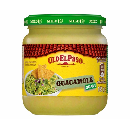 OLD EL PASO Salsa guacamoles suave 195 g.
