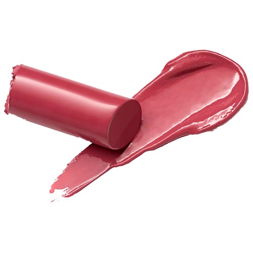 ESSENCE Satin glow tono 03 Rose and shine Barra de labios cremosa, acabado luminoso.