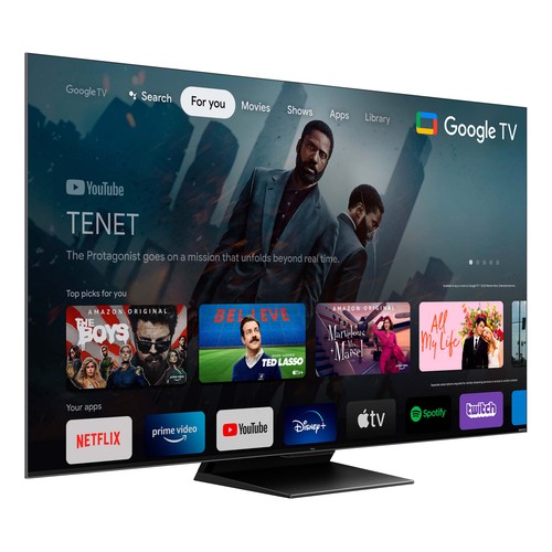 Televisión 165,1cm (65") MINI LED TCL 65C805 4K, HDR10, GOOGLE TV, WIFI, BLUETOOTH, TDT T2, USB reproductor, 4HDMI, 144HZ.