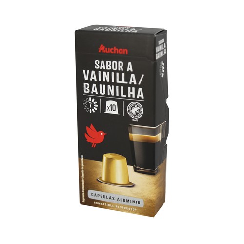 Café sabor vainilla en cápsulas, intensidad 7 PRODUCTO ALCAMPO 10 uds. 52 g.