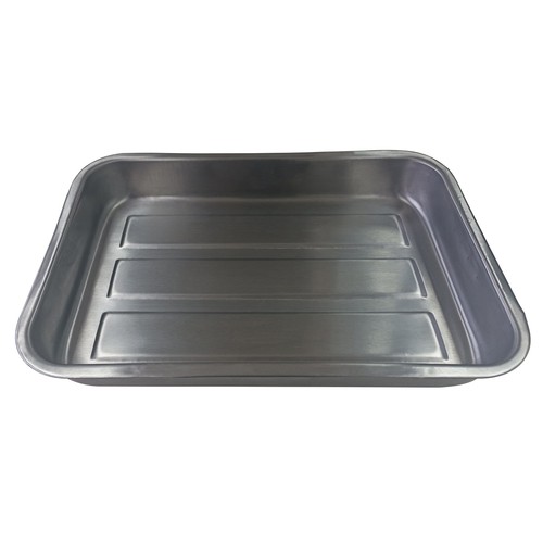 Rustidera de acero inoxidable con asas 25x19cm, ACTUEL.