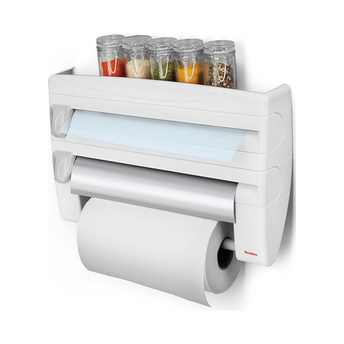 Dispensador para hasta 3 rollos de cocina, 39x10x25 centímetros METALTEX.