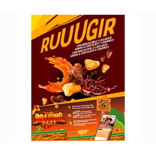 NESTLÉ LION Cereales con caramelo y chocolate 400 g.