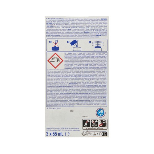 PRODUCTO ALCAMPO Bloques líquidos para WC limpiador frescor 3 uds. x 55 ml