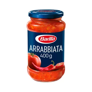 BARILLA Salsa Arrabbiata con base de tomate y pimientos rojos BARILLA 400 g.