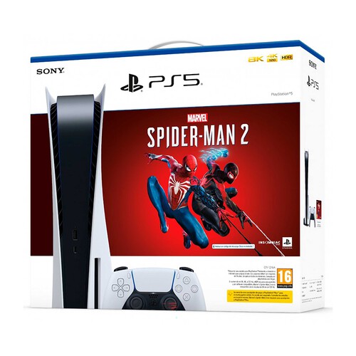 Consola PS5 Standard Edition + Marvels Spider-Man 2