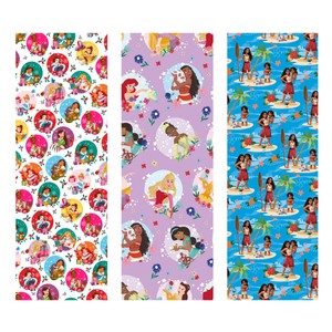 Imagen de DISNEY Princesas, papel de regalo rollo 2m modelos surtidos