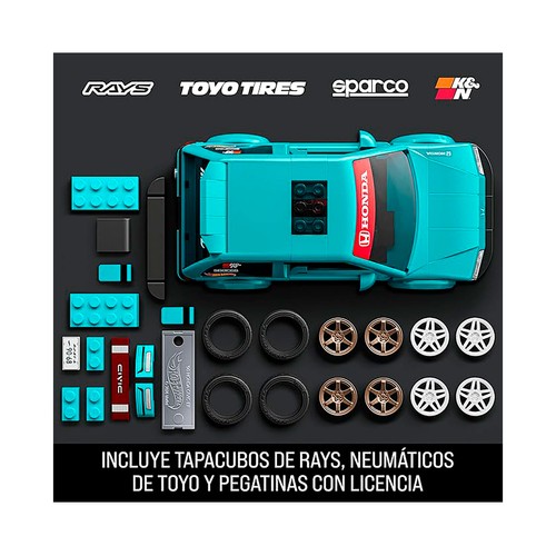 Mattel brick shop hot wheels speed  honda civic ef.MATTEL.