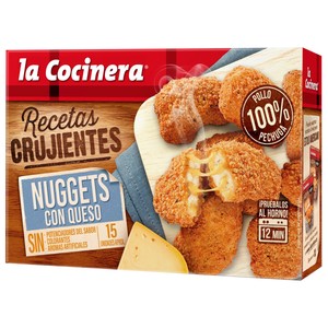 Imagen de LA COCINERA Nuggets de pollo (pollo rebozado) con queso 350 g.