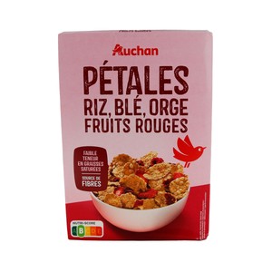 Imagen de PRODUCTO ALCAMPO Copos de arroz, trigo integral y cebada, con frutos rojos 500 g.