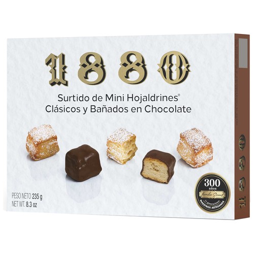 1880 Mini hojaldres surtidos 235 g.