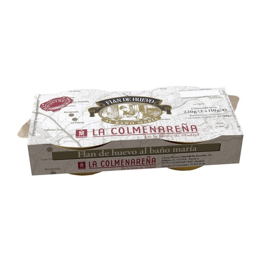 LA COLMENAREÑA Flan de huevo al baño maría LA COLMENAREÑA 2 x 110 g.