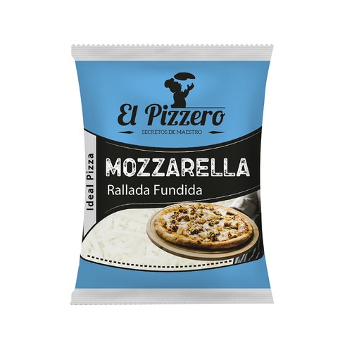 Queso rallado mozzarella EL PIZZERO 150 g.