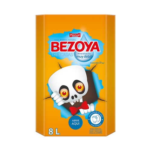 BEZOYA Agua mineral con dispensador bag in box 8 l.